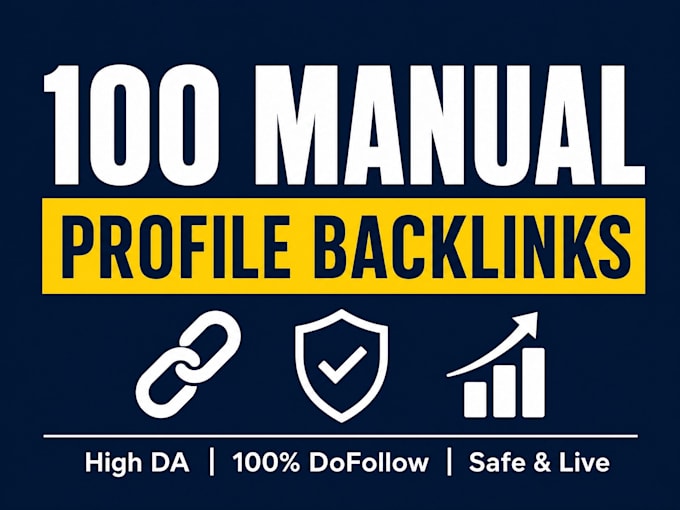 do 100 high quality dofollow profile backlinks for seo