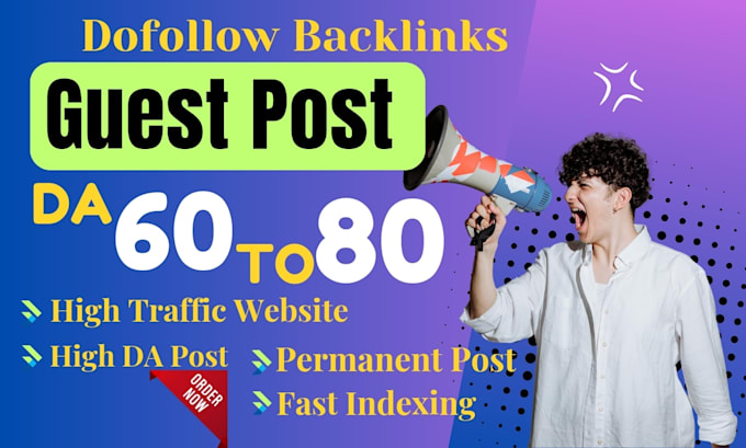 write, publish guest post articles permanent SEO backlink