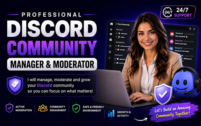 professional discord community manager and moderator