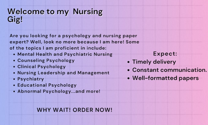write quality nursing papers