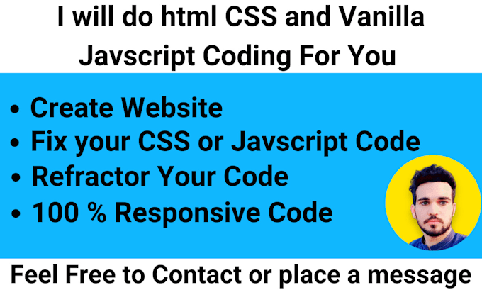 create a fully optimized website for you using html,CSS and vanilla javascript