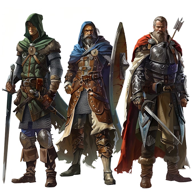 Design dnd character art and game character concept art by Broranco