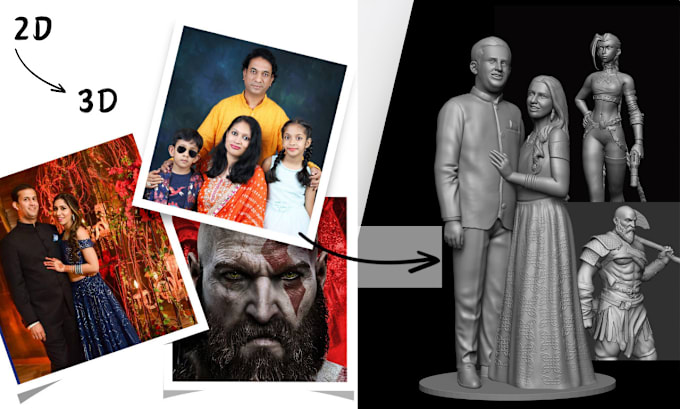 Turn Your 2d Photos Into 3d Models For Printing Animation By Turn Your 2d Photos Into 3d Models For Printing Animation By