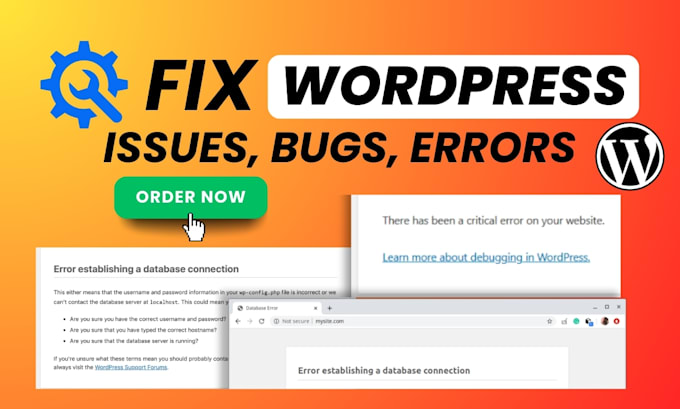 fix wordpress website, woocommerce fix, wordpress help, do website maintenance