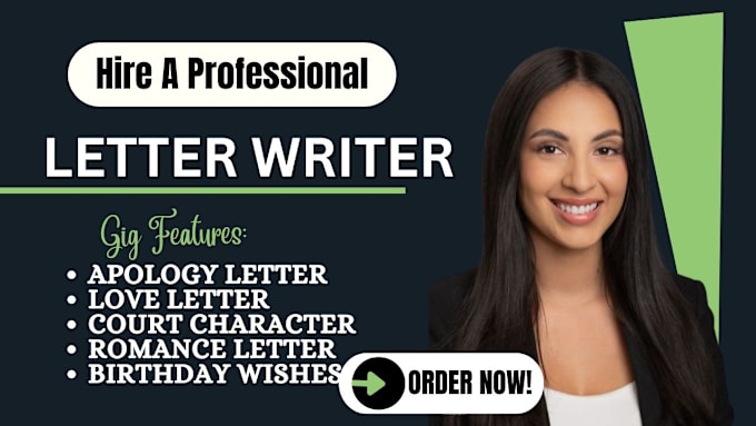 Write apology letter love heartfelt court character letter