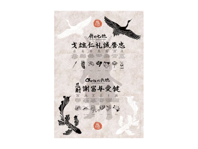 japanese style posters and menus