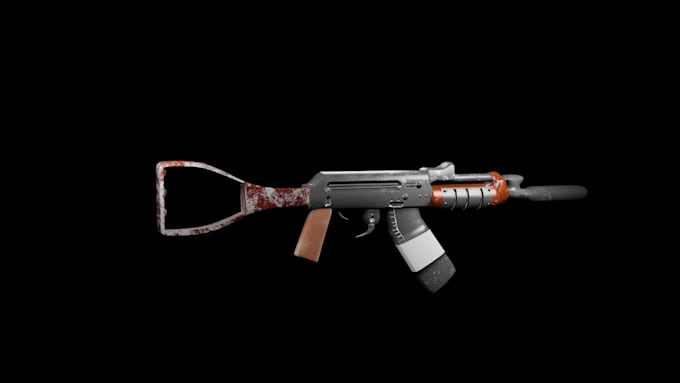 3d model your desired weapon, prop and buildings