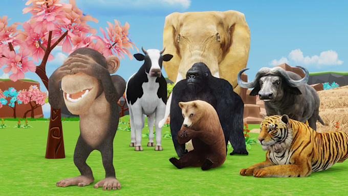 Create educational and fun 3d animal animations for kids by Podmacsix ...