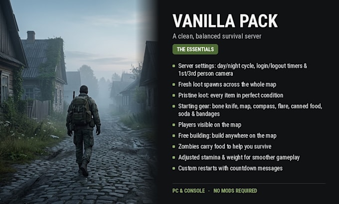 set up and configure your dayz server for PC, playstation and xbox
