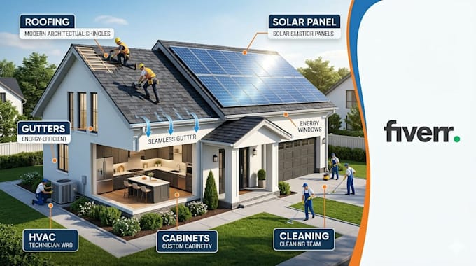 solar panel, gutter cleaning, window door, cabinet maker, commercial cleaning
