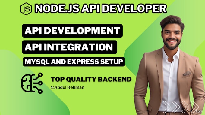 do node js API development for your web or mobile app