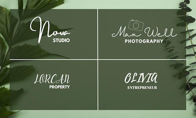design a professional signature, handwritten logo for your business