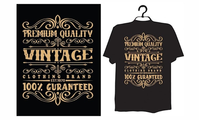 awesome vintage typography tshirt design