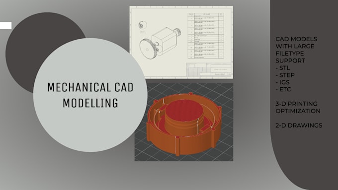 provide 3d cad models and 2d drawings with analysis report