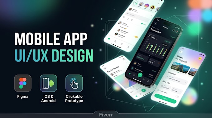 design modern website UI UX and mobile UI UX design for you in figma