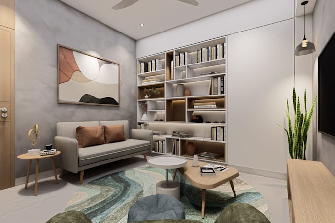 design interior 3d model and high quality renderings