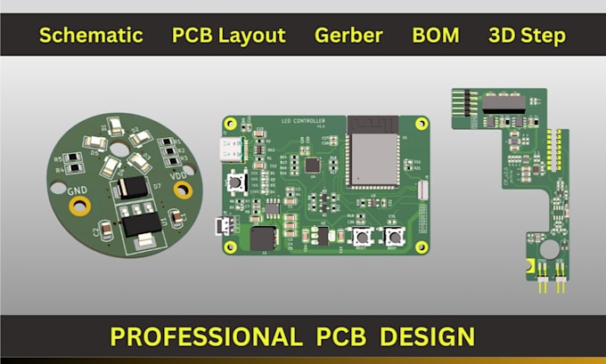 do professional pcb design with bom and gerber files