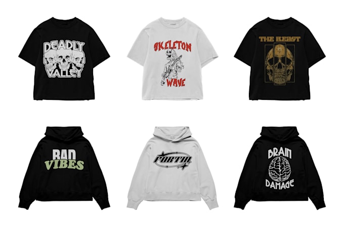create edgy custom design tshirt for your brand