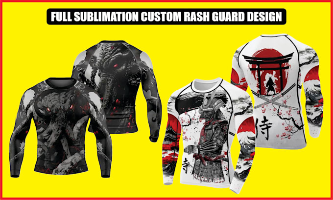 design custom rash guard with your logo