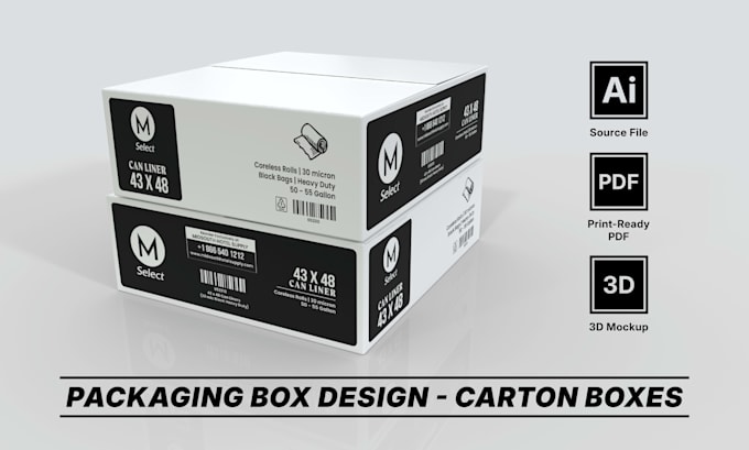 design amazon product packaging, mailer box design, and kraft packaging