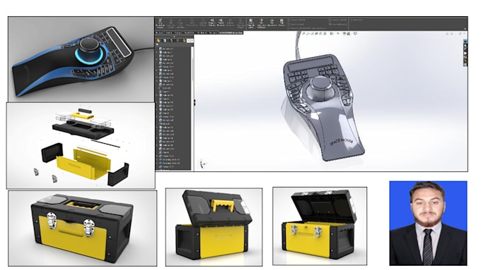 rapid cad product design and 3d modelling for 3d printing