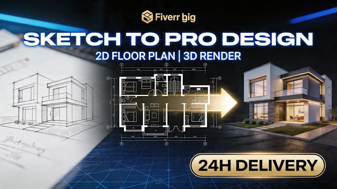 create 2d floor plan and autocad drawing