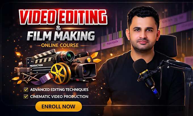teach you best video editing course online