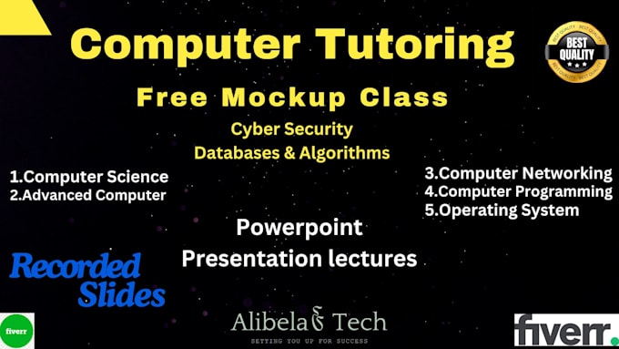 tutor computer science, cyber security, os, computer database and algo