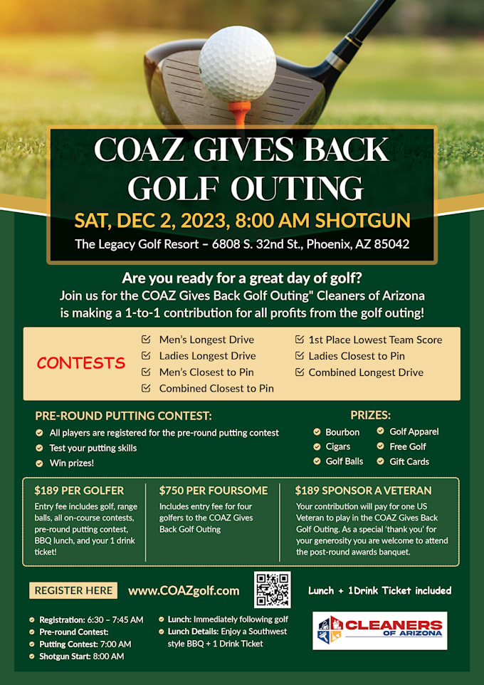 Create golf outing flyers by scarpino31 fiverr