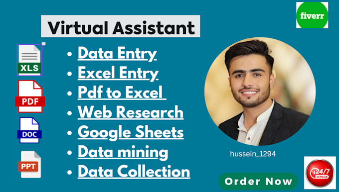do excel data entry, web research, data mining, copy paste