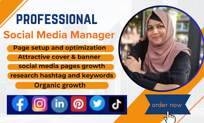 be your social media marketing manager