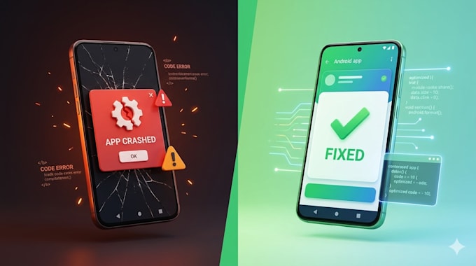 fix android app bugs, crashes, and errors in android studio