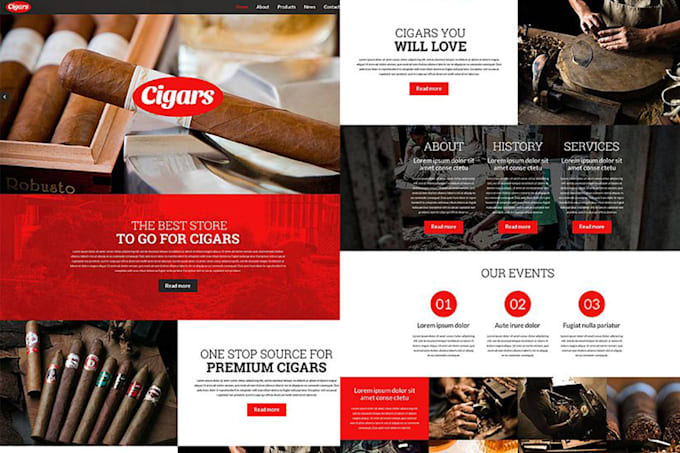 design branded cigar shopify store marijuana website canabbis vape website