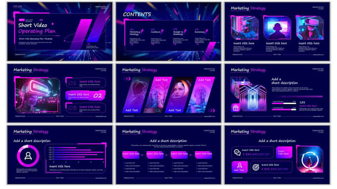 make branded powerpoint presentation template slides