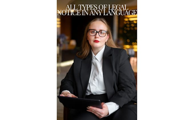 write a legal notice for court ready