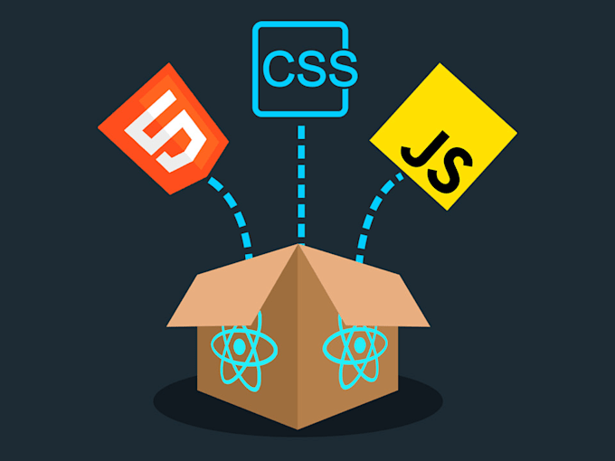 design, debug and maintain web pages using react, html, css