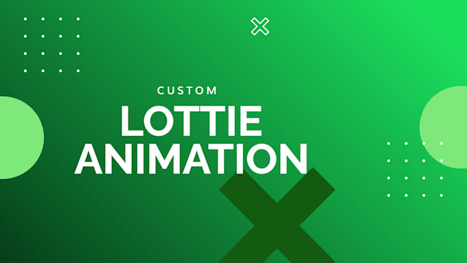 do custom lottie json and GIF animations for your website