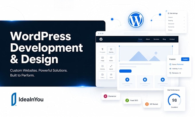 design and develop a wordpress website