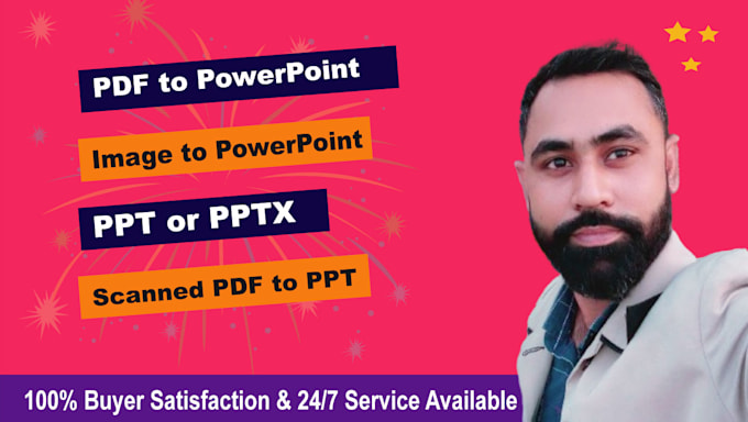 convert PDF to powerpoint, image to PPT or pptx