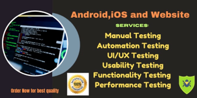 test mobile app, android mobile app,IOS mobile app and report bugs