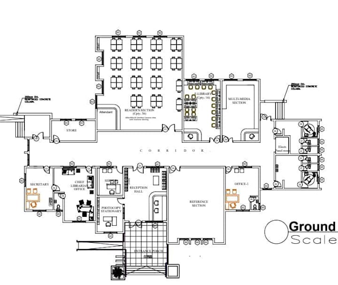 draw complete architectural drawing plan for city permit