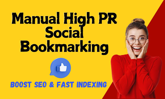 manually create high PR social bookmarking SEO backlinks for google ranking