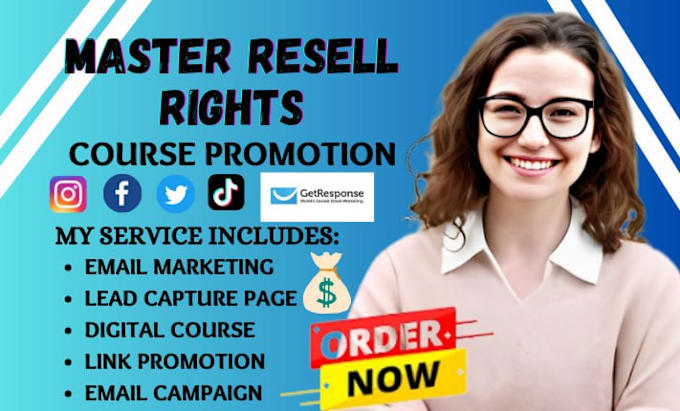 Promote master resell rights with email campaign marketing for passive