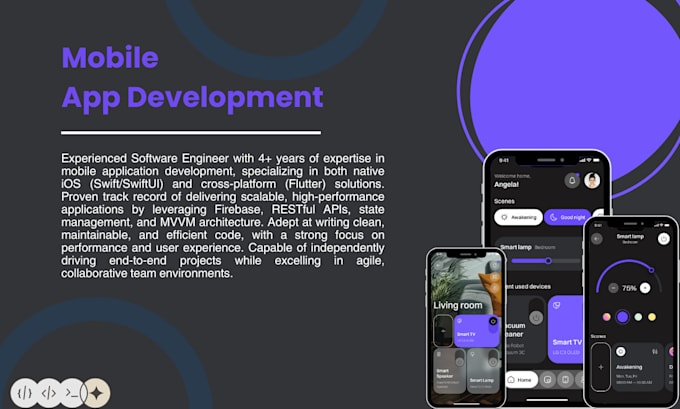 build responsive flutter apps for android and ios with clean UI