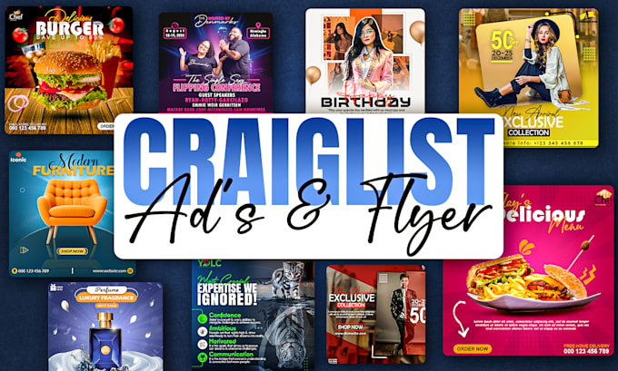 create professional craigslist or any website ads and flyer