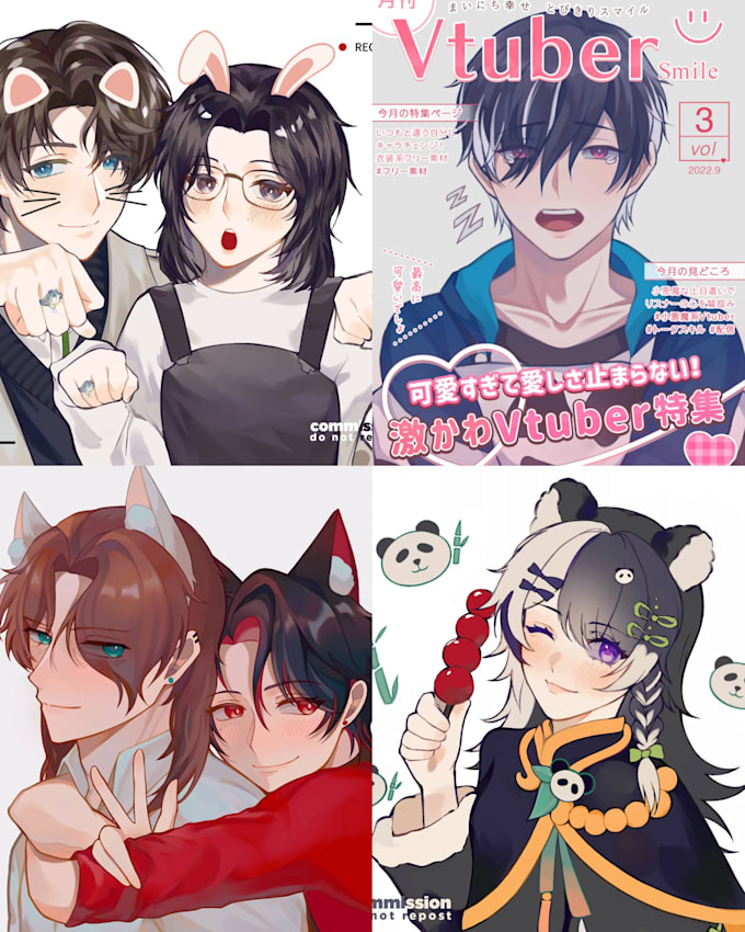 draw you anime, manga and original character with my style