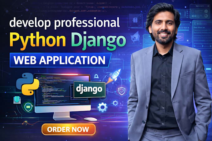 develop professional python django web application