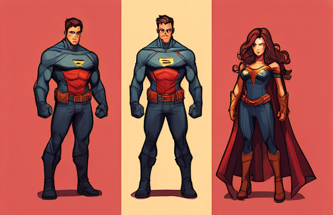draw your superhero character design