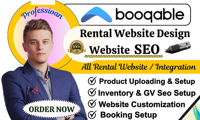 create booqable online booking rental website design, booqable online rental SEO