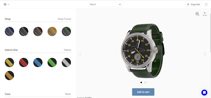customize and configure watch on shopify kickflip and zakeke, wordpress